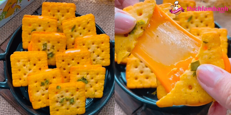 Cách làm bánh quy kẹp phô mai giòn ngon, mằn mặn và dẻo dai – Thichlambanh.com