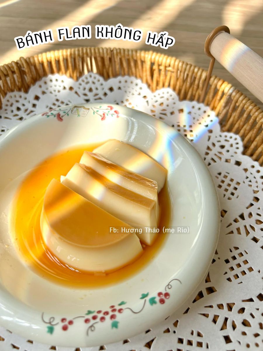 Cách Làm Bánh Flan không cần Hấp, Không Nướng