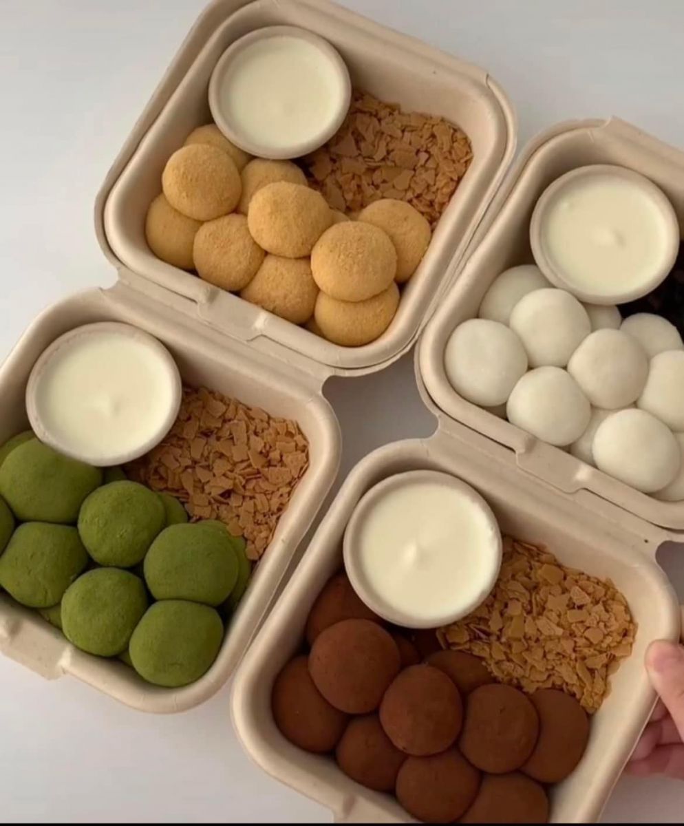 Cách Làm Bánh Mochi chấm kem sữa đang hót rần rần