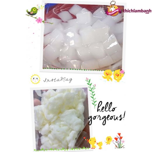 Thạch dừa thô Thạch dừa thô