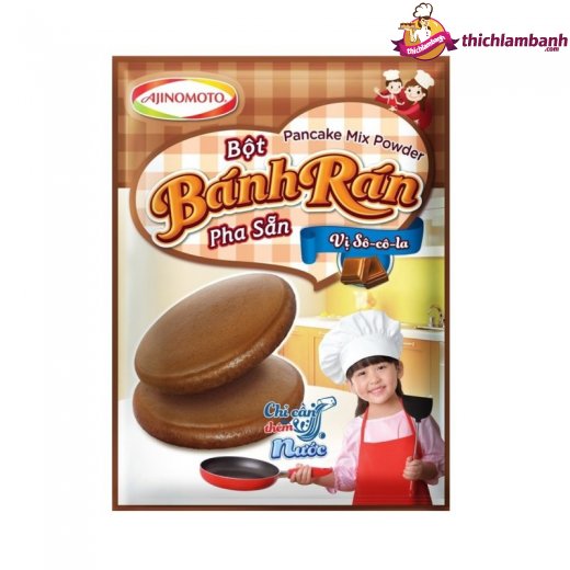 Bột bánh rán pha sẵn Ajinomoto vị sôcôla
