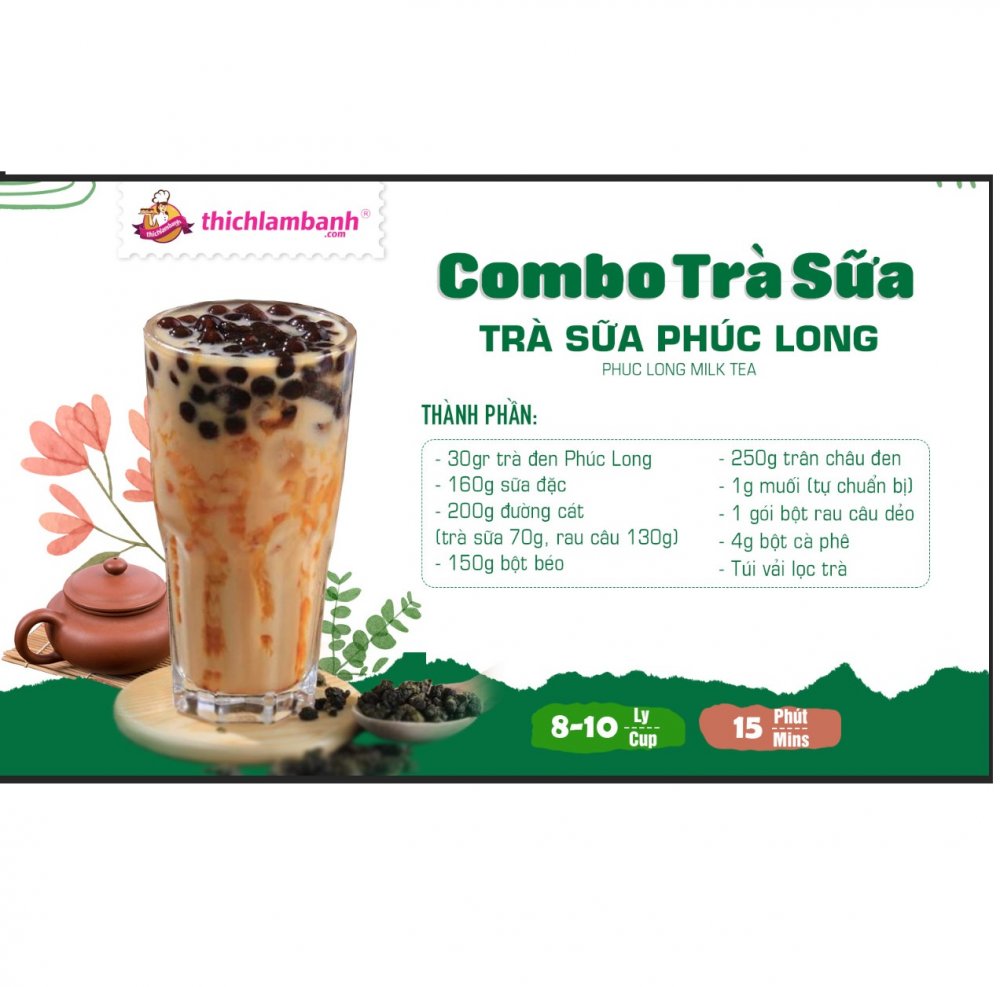 Combo Trà Sữa Phúc Long Combo Trà Sữa Phúc Long
