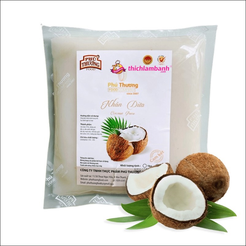 Sữa Dừa - Nhân sên sẵn bánh trung thu Phú Thương 1KG Sữa Dừa - Nhân sên sẵn bánh trung thu Phú Thương 1KG