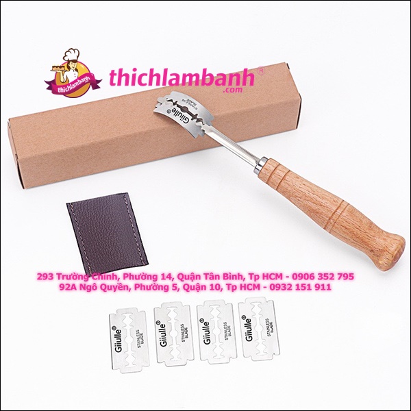 Dao Rạch Bánh Mì Cán Gỗ Dao Rạch Bánh Mì Cán Gỗ