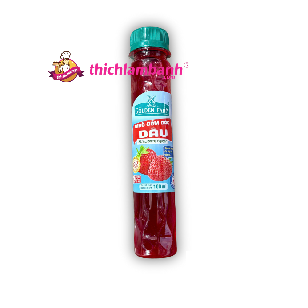 Siro đậm đặc Dâu Golden farm 100ml Siro đậm đặc Dâu Golden farm 100ml