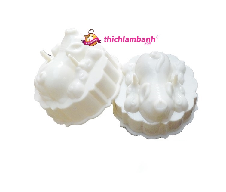 Bộ 2 khuôn nhựa rau cau VT Heo - số 35 Bộ 2 khuôn nhựa rau cau VT Heo - số 35