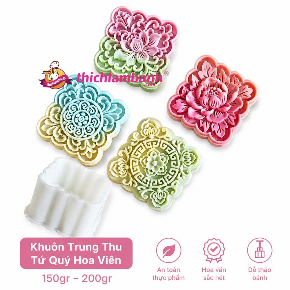 Khuôn LX Vuông 4M Tứ Hoa Viên Khuôn LX Vuông 4M Tứ Hoa Viên