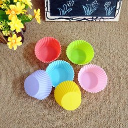Khuôn silicon cupcake rời tròn 10 cái