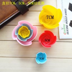 10 Khuôn silicon rời hoa hồng 5cm 