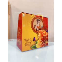 Hộp Trung Thu DÀY XÉO Có Quai Xách Đựng 4 Bánh 150 - 200 gr