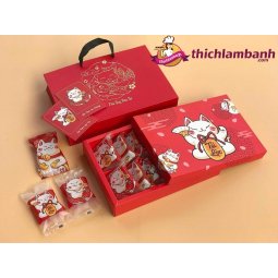 Hộp giấy mèo thần tài