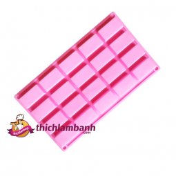 Khuôn silicon 20 ô chữ nhật