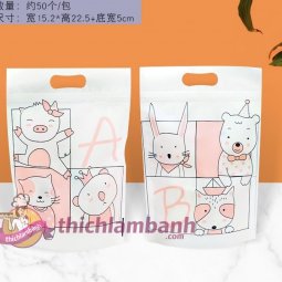 Túi zip mẫu Hoạt hình