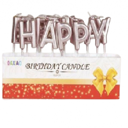 Đèn cầy - nến chữ Happy Birthday rời (Màu ngẫn nhiên)