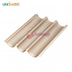 Khay bánh mì chống dính 3 rãnh UNIBAKER MB158