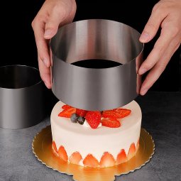 Khuôn tròn / ring không đáy cao 8cm