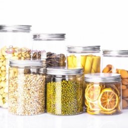 Hủ Nhựa nắp nhôm