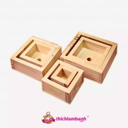 Khuôn làm bánh chưng thông minh 14 cm bằng gỗ