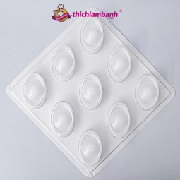 Khuôn nhựa trắng rau câu 9 thỏi vàng