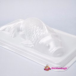Khuôn nhựa trắng rau câu cá chép lớn