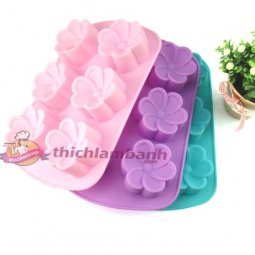 Khuôn silicon 6 Hoa Sứ