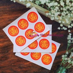 Tem tết tròn 6 all the best 3cm