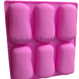 Khuôn silicon 6 thỏi xà phòng