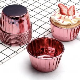  Cup giấy muffin nhũ hồng tím (50c)