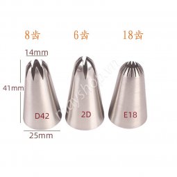 Đuôi đúc bắt kem, bánh su E18