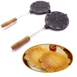 Khuôn bánh kẹp tàn ong /hoa nhôm chống dính lớn 17.5 cm