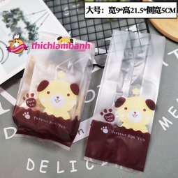 Túi cột mẫu Cún Vàng 21x9x5cm 50 cái