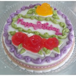 Khuôn nhựa làm rau câu VT 25cm - happybirthday giữa ( mẫu B2)