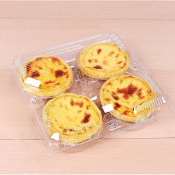 10 Hộp Nhựa Đựng Bánh Tart Trứng FJ310 - 4 bánh