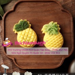 Khuôn lò xo bánh dứa 2 mặt 50g