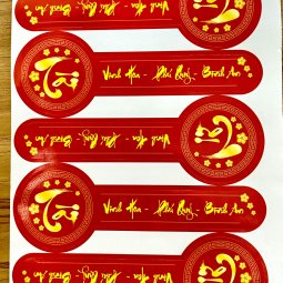 5 Tem tết dán quai tròn