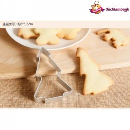 Hình cây thông - Khuôn Nhấn Bánh Quy TQ