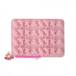 Khuôn silicon 32 sinh vật biển nhí