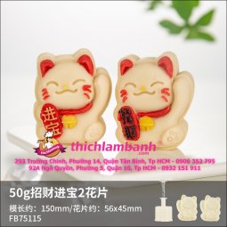 Khuôn lò xo Mèo Thần Tài 2 mặt