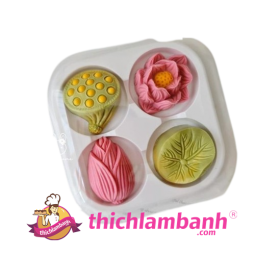 4D Silicon bộ 4 khuôn sen trôi nước