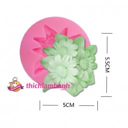4D Silicon chùm hoa cúc H3749