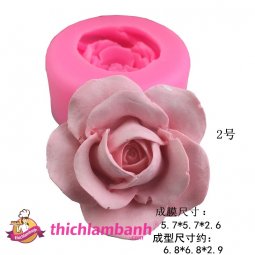 4D Silicon Hoa hồng 5.7cm H6192