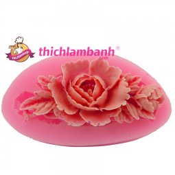 4D Silicon Hoa hồng oval H1963