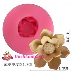 4D Silicon Hoa sen nở 4.1cm H5227