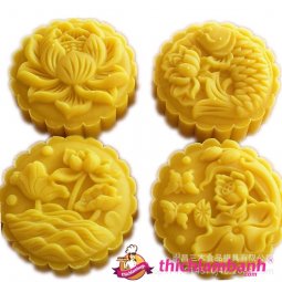 Khuôn lò xo 150G Cá Chép và Sen 4 mặt