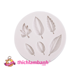 Khuôn silicon 4D 6 lá MK - 011