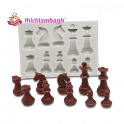 Khuôn silicon 4D Bộ cờ vua