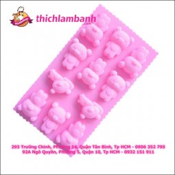 Khuôn silicon 11 gấu KUMA
