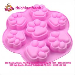Khuôn silicon 7 chân gấu 5.5cm