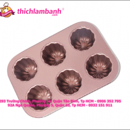 Khuôn bánh Canele 6 ô