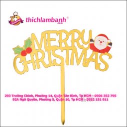 Bảng que cắm Giáng sinh Ông già noel